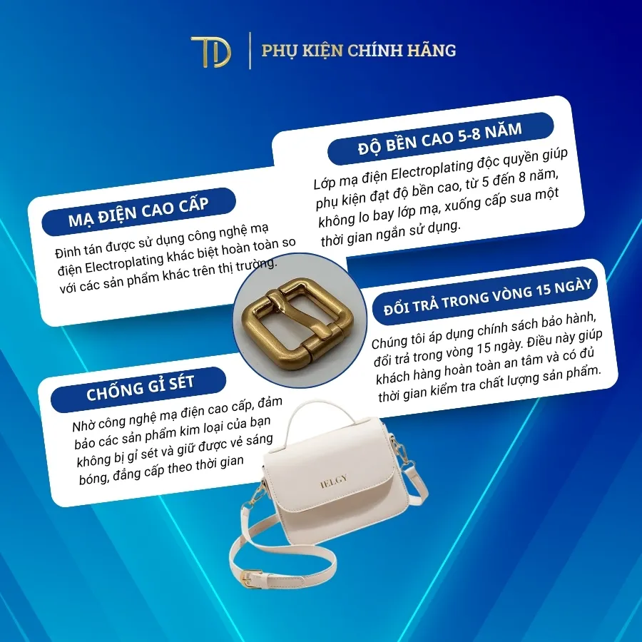3-33 Phụ kiện kim loại chất lượng cao phải có độ sáng bóng và cảm giác nặng tay khi cầm