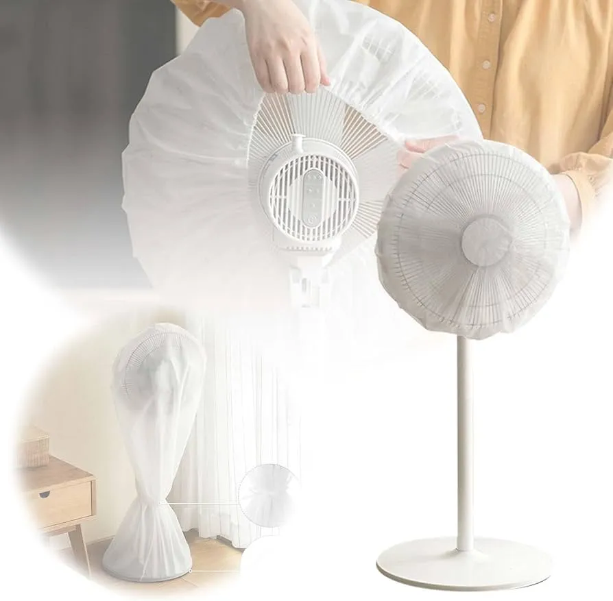 Vỏ bọc quạt bằng len giúp bảo vệ thiết bị điện và tăng tính thẩm mỹ cho không gian sống
