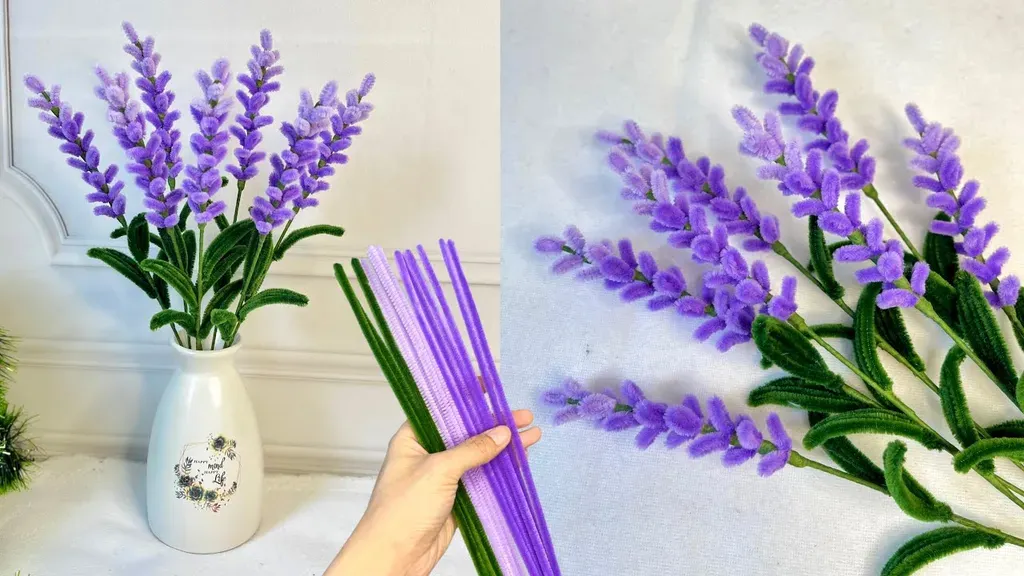 Các bước quấn kẽm nhung tỉ mỉ giúp thân hoa trông tự nhiên và chắc chắn