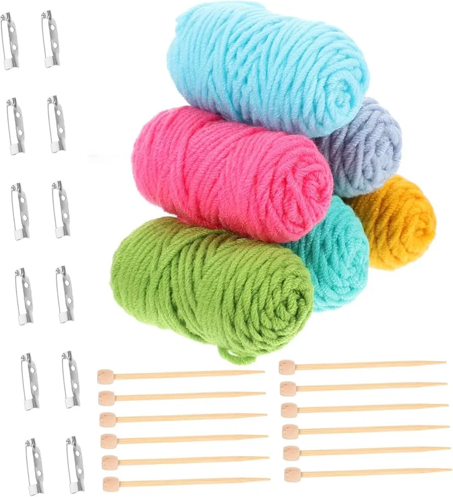 Các loại len sợi mảnh và kim đan chuyên dụng trong đan móc búp bê