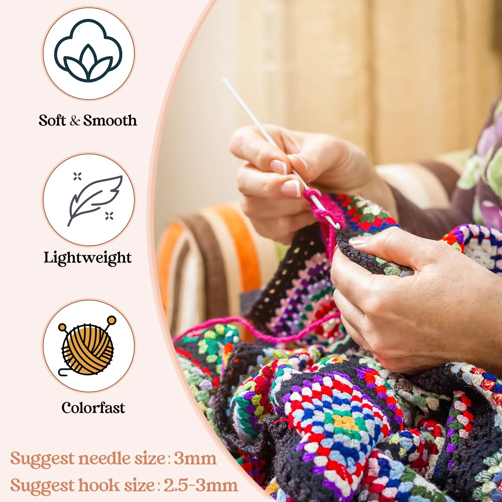 Lựa chọn len sợi và dụng cụ đan phù hợp là bước đầu tiên quan trọng