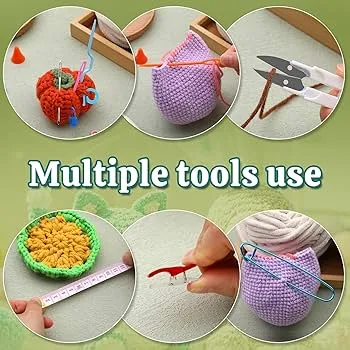 Bộ dụng cụ và nguyên liệu cần thiết để thực hiện đan đùi gà len