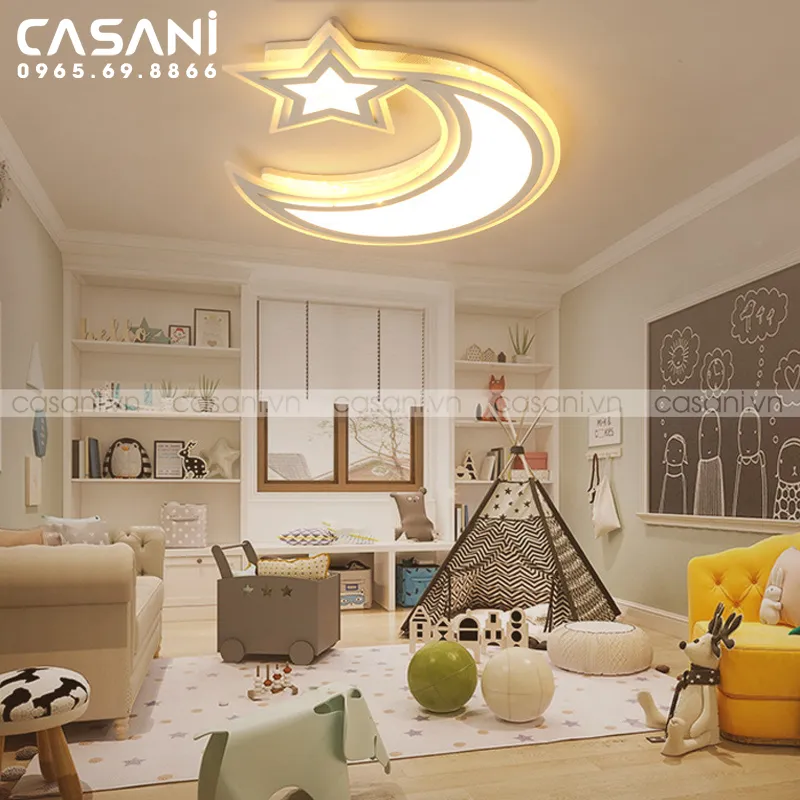 Sản phẩm mặt trăng khuyết bằng len mang lại cảm giác ấm áp và bình yên cho không gian của bé