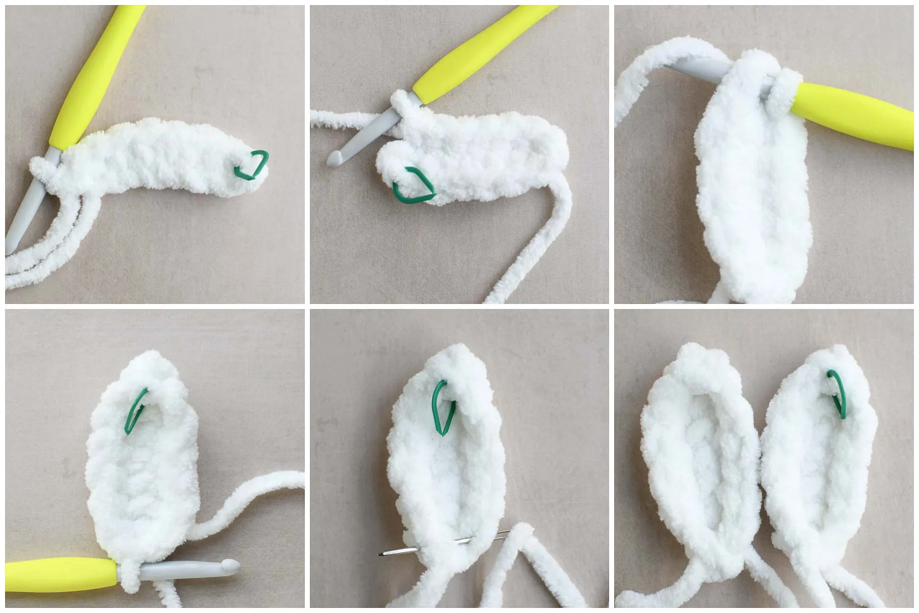 crochetbunnystepbysteps-4 Quy trình móc từng hàng để tạo hình dáng tai thỏ cân đối