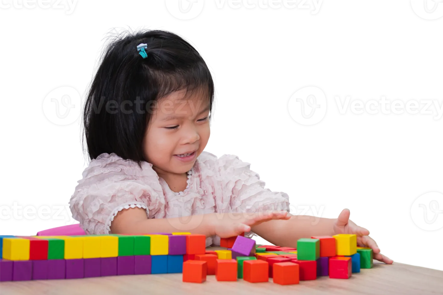 Đồ chơi bằng gỗ an toàn giúp bé gái từ 15 tuổi phát triển tư duy hình khối và màu sắc