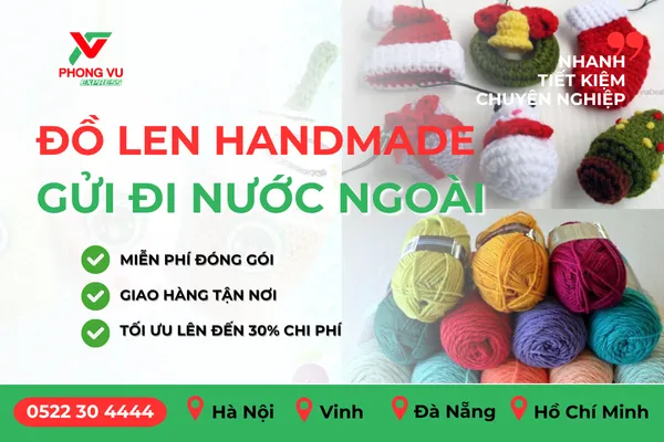 dong-goi-do-len-handmade-phong-vu-express Sản phẩm móc len Việt Nam ngày càng khẳng định vị thế trên thị trường quốc tế