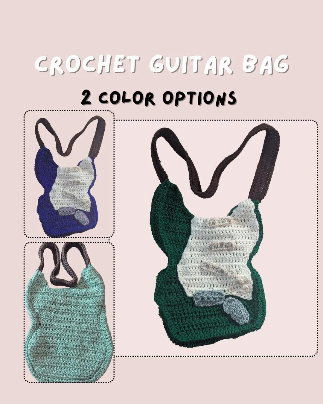il_fullxfull-7070252342_dqi1 Một chiếc vỏ bọc đàn guitar bằng len đan tay đầy nghệ thuật và tinh tế giúp bảo vệ nhạc cụ