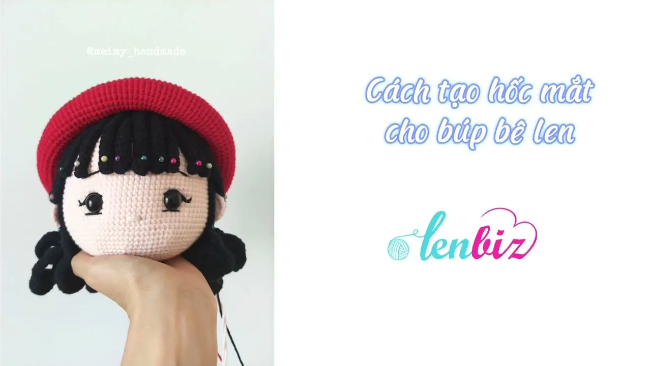 Đôi mắt là yếu tố quan trọng nhất tạo nên linh hồn cho búp bê len