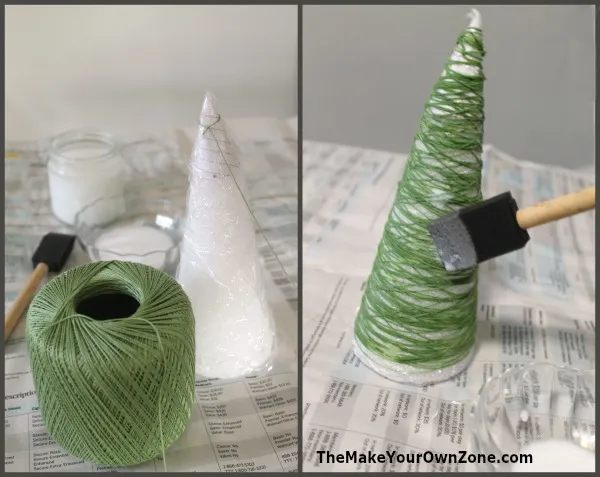 Quy trình đính len tạo hình cây thông Noel tỉ mỉ và khéo léo